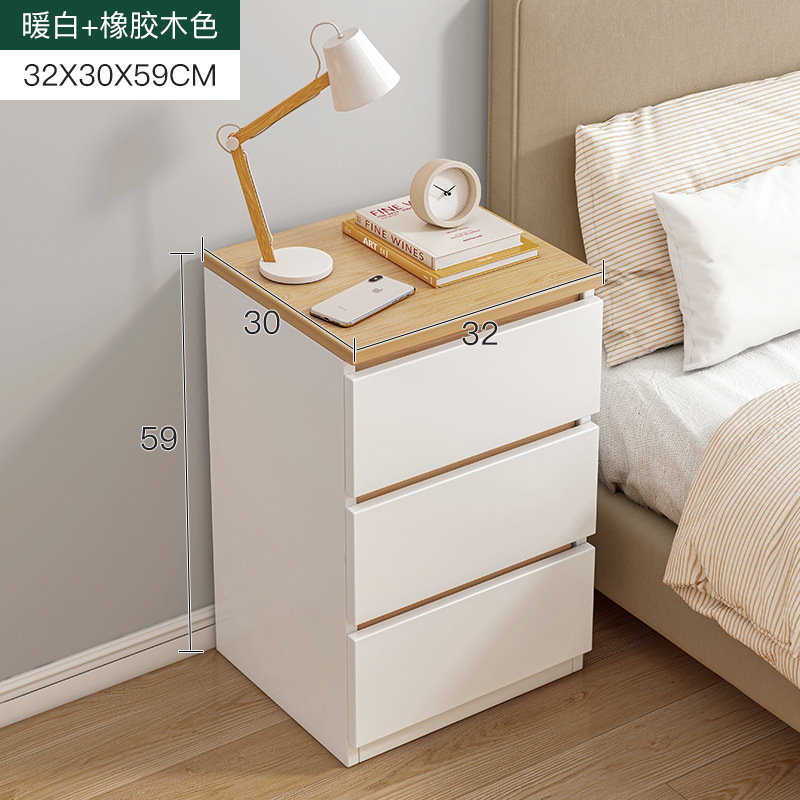 Mesita de noche, almacenamiento pequeño y sencillo, estilo ins, mesita de noche para habitación de alquiler