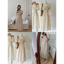 【筱漂亮】沙河法式新款茶歇裙不规则设计感度假风碎花连衣裙8512