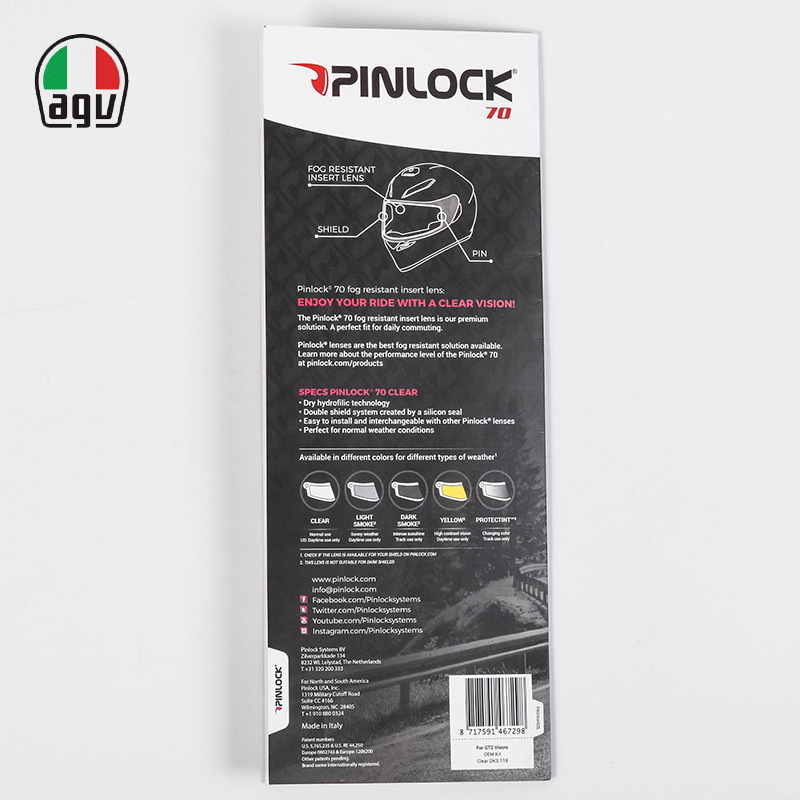 En stock productos originales AGV parche antiniebla invierno antiniebla K1 K5S K3 SVS Universal