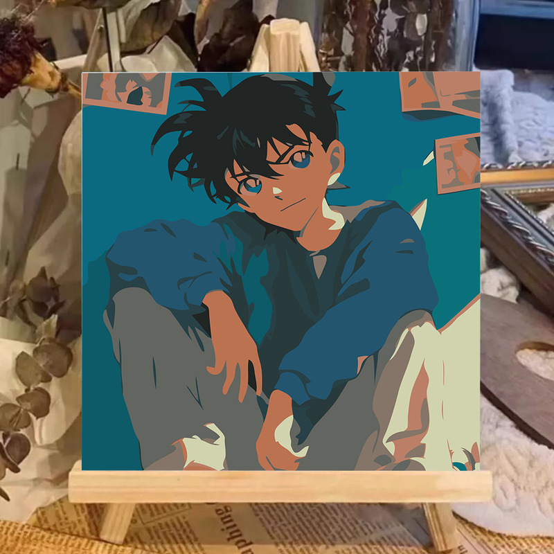 宮崎駿デジタル油絵DIY手描きぬりえ夏目友人帳ポニョ二次元アクリル画インスタ風|undefined