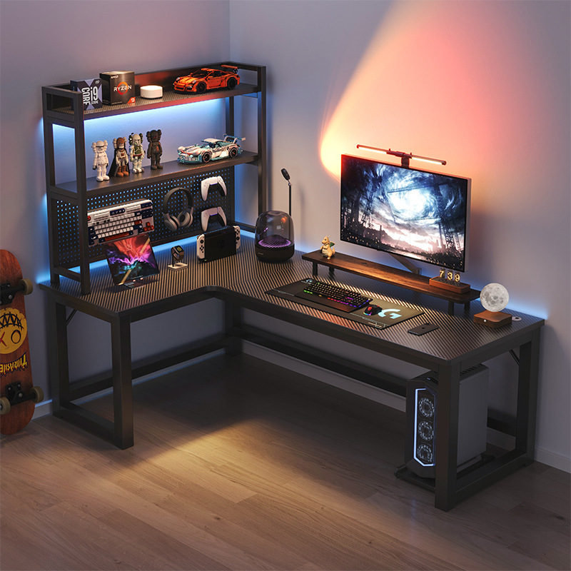 Corner E-sports Computer Desk Desktop Household Double Desk Bedroom Corner Desk Game Table