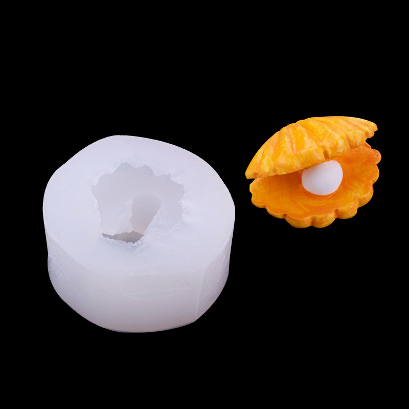 Concha de mejillón perla silicona molde creativo Mesa epoxi jabón hecho a mano aromaterapia