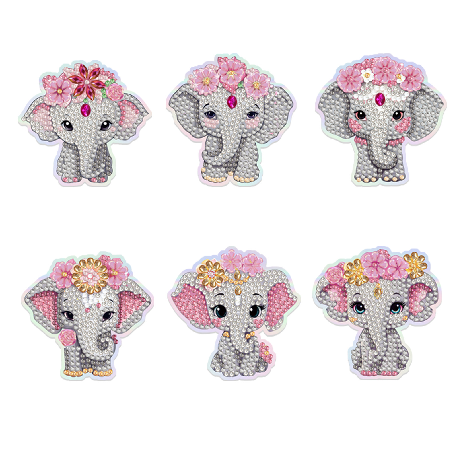 Ventas transfronterizas mejores pinturas de diamantes hechas a mano artesanías de dibujos animados animales suaves pegatinas magnéticas multi-pieza pegatinas de refrigerador de cocina