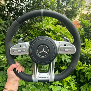 Mercedes-Benz steering wheel, C-Class, E-Class, S-Class, ML-Class, old models upgraded to new models, C200, E300, AMG809, suede