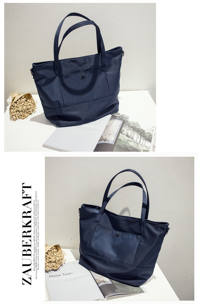 2024 New Korean Edition Trendy Women's Simple Waterproof Cloth Versatile Large Capacity Short Distance Travel Fashion_voghion.com