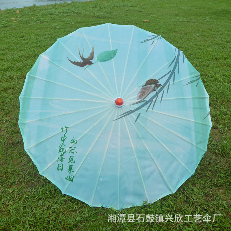 Paraguas de papel engrasado impermeable paraguas artesanal para niños paraguas decorativo antiguo accesorios de fotografía al aire libre impresión paraguas de baile al por mayor