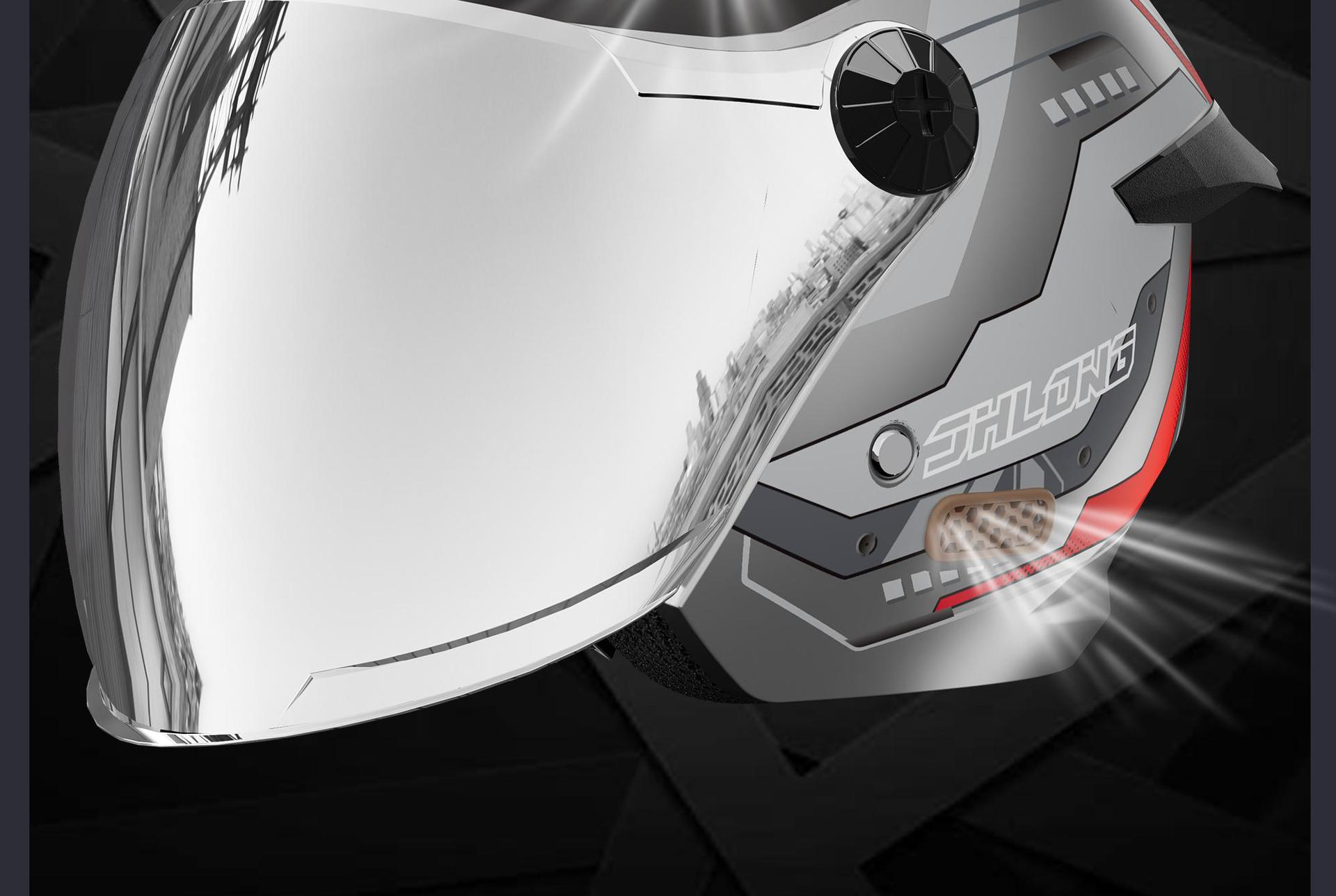 2026 New Model 3C Certified Motorcycle Electric Vehicle Helmet for Men, Summer Sun Protection, Rain Protection, UV Protection, Lightweight Full-Face Helmet