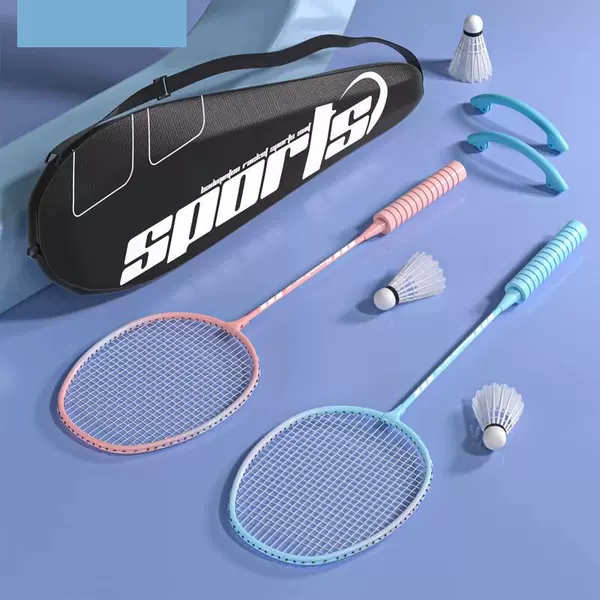 Badminton Single Racket Badminton Racket Durable Badminton Racket Double High Elastic Adult Student Offensive Badminton Racket