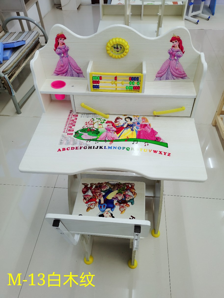 Cartoon household Plate children Learning table Liftable Primary and secondary school students lovely Desks and chairs wholesale