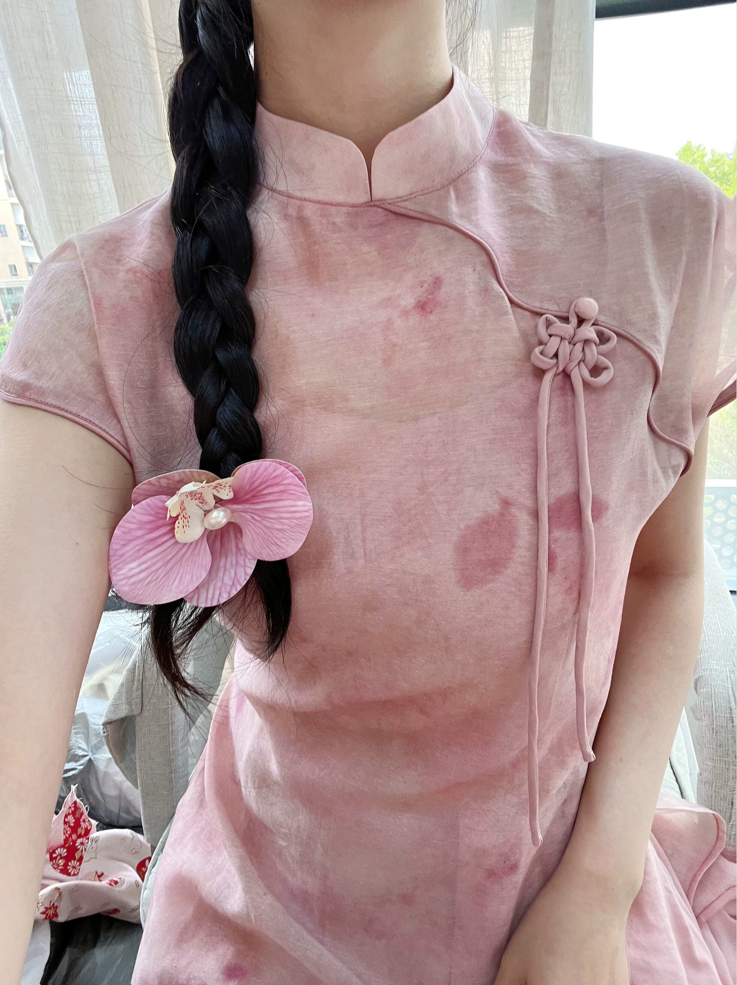 Платье-кимоно Slip Dress, летний фуксия шифон, стиль 2025 года, женские размеры S–XXL