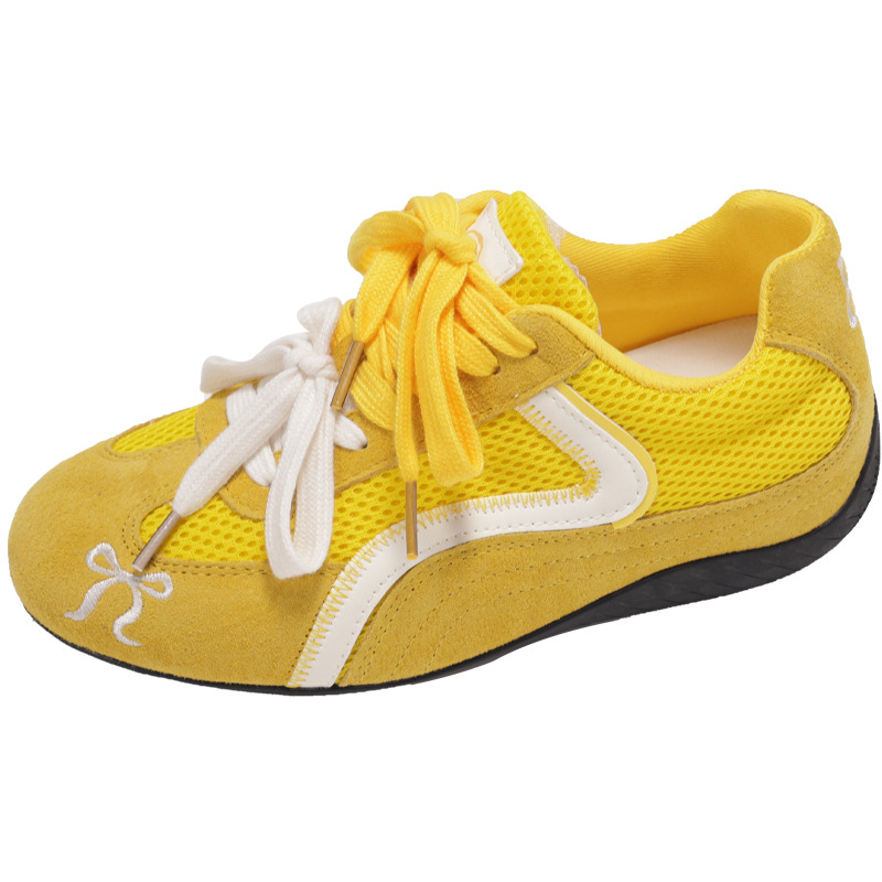 [Versión de cuero] Cat and Sofa 2025 zapatos de manzana súper fuego zapatos de carreras de suela fina roja nuevos zapatos de entrenamiento alemán para parejas