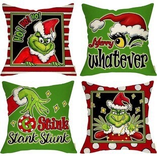 Navidad almohada cubierta de decoración para el hogar almohada de la sala de estar sofá cojín cubierta de dormitorio almohada de cabeza fábrica al por mayor