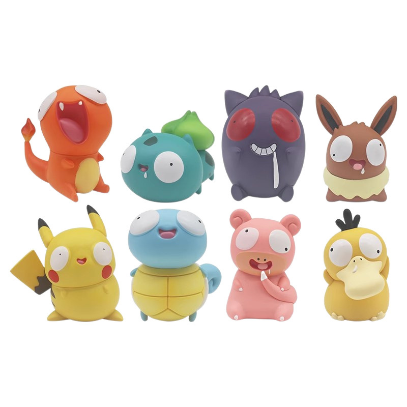 로얄 세 어리석은 눈 GENG 유령 케다 덕 이브라힘 바보 야수 작은 불 드래곤 Q 버전 인형 손으로 만든 모델