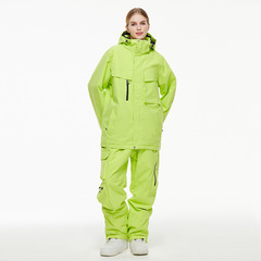 スキーウェア男性セット女性用クロスボーダー新型冬防水保温シングル二重板スキーズボンスキー服セット