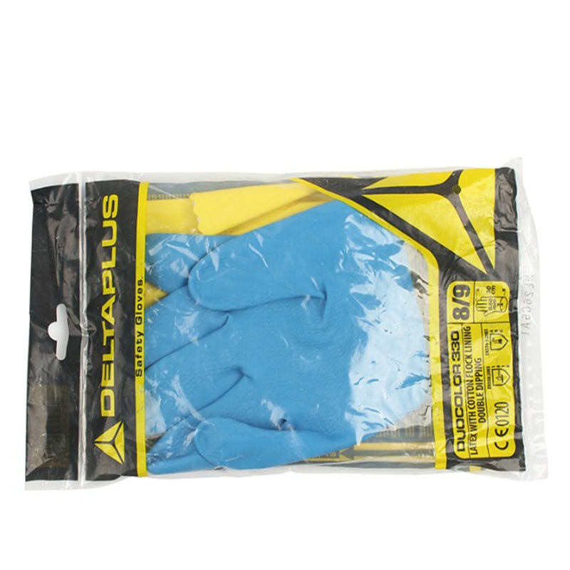 Guantes de protección laboral antiquímicos Delta 201330 guantes de laboratorio de agua antideslizante de pesca antideslizante de goma de látex