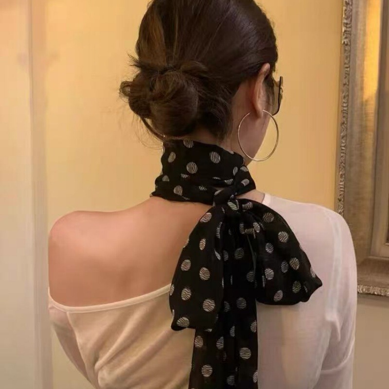 2025 New Fashion Printed Silk Scarf for Women, High-End and Versatile French Flower Scarf, Elegant and Silky Texture Silk Scarf