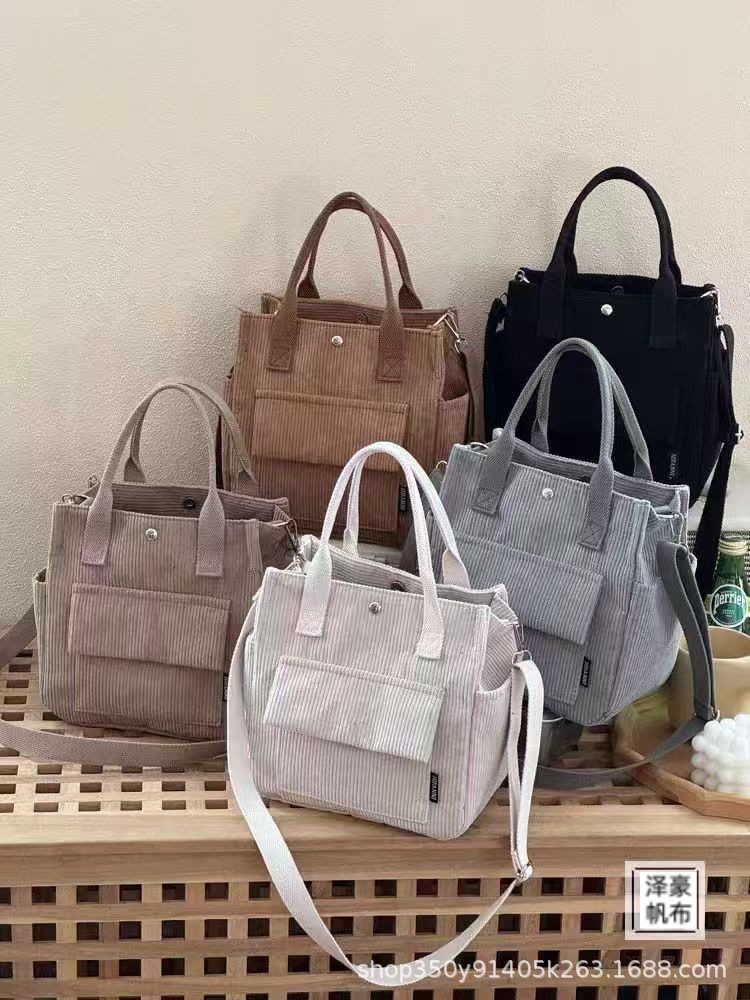 Bolsa de bolsillo de mano de velcro original, bolsa de bolsillo de mano, bolsa de comedor portátil universal simple para estudiantes