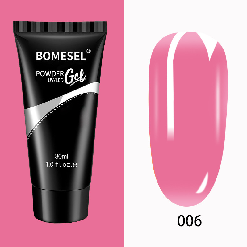Pegamento para extensión de uñas, bandeja sólida sin papel, extensión rápida, modelo de cristal, fototerapia de uñas, pegamento de cristal, 30ML, venta al por mayor