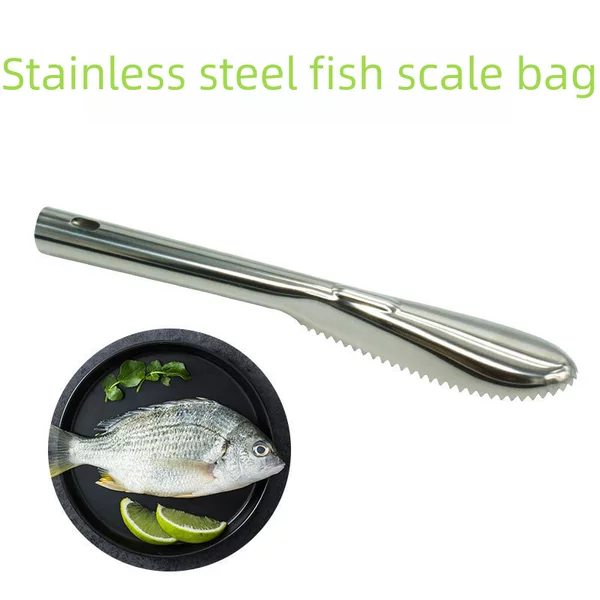 Fish Scale Scraper Stainless Steel Fish Peeler Fish Killing Knife Scale Removal Tool Splash-Proof Design Household Peeler