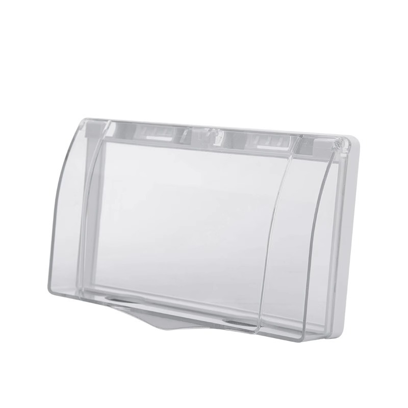 Double 86 Type Switch Waterproof Cover Bathroom Toilet Adhesive Splash-Proof Box Socket Two-Position Waterproof Box Protective Cover