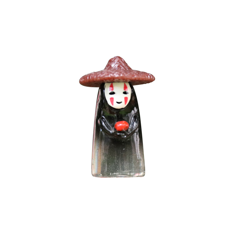 经典日漫卡通无脸鬼幽灵公仔万圣节盲盒玩偶桌面汽车装饰品小摆件|undefined