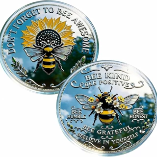 跨境现货亚马逊独立站250周年 Commemorative Coin励志蜜蜂挑战币
