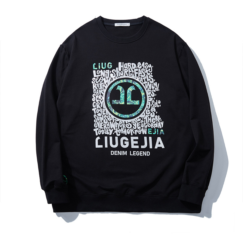 Men's Clothing 2024 Fashion Brand Large Size Men's Clothing Loose Round Neck Personalized Printing Fat Man Plus Sweater_voghion.com
