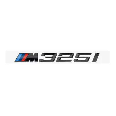Car logo: rear emblem modification with black - standard-m325i