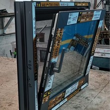 工厂定制铝合金110断桥窗纱一体内开内倒上悬平开窗防盗隔音翻窗