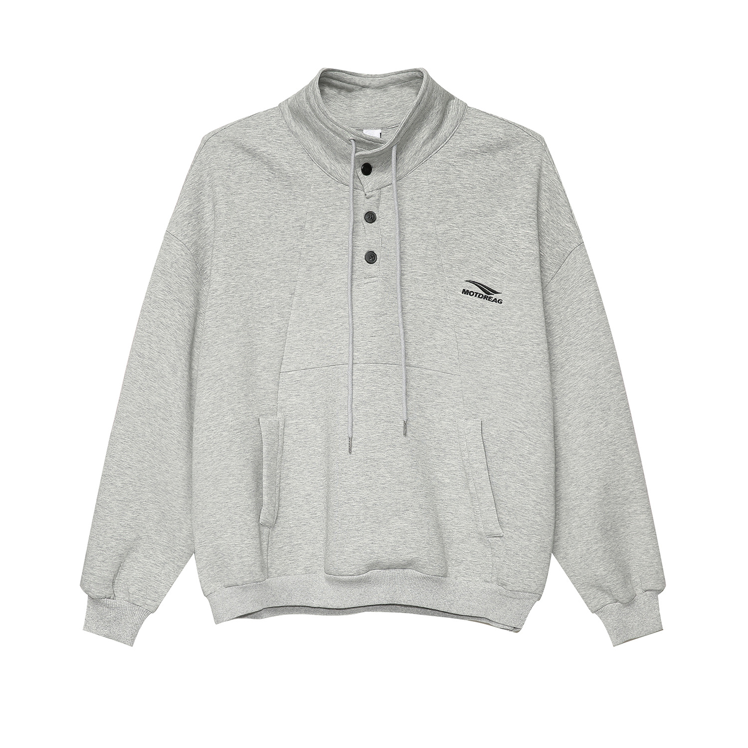 Mtlclothes ropa de Hombre | 2024 primavera nueva moda nacional bordado collar de pie suéter conjunto de tres piezas traje de color sólido