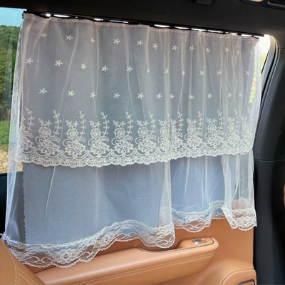 Car curtains – Car Lace Blackout Princess Curtain - clear-sky-blue-size-5070-one