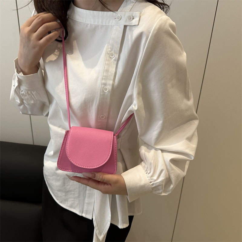 Elegant Small Square Crossbody Bag For Women Solid Colour Handbag_voghion.com