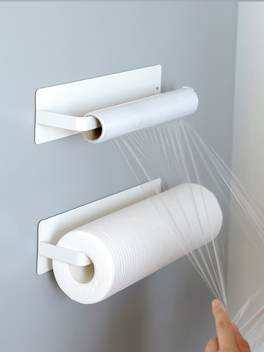 Japanese magnetic paper towel rack towel rack punch-free bathroom roll rack wall-mounted magnetic refrigerator rack wholesale