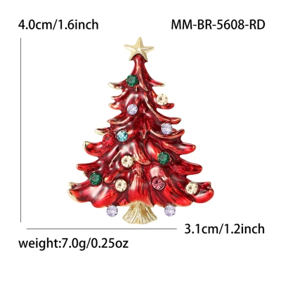 Style Enamel Rhinestone Christmas | Yaxa sancaqları