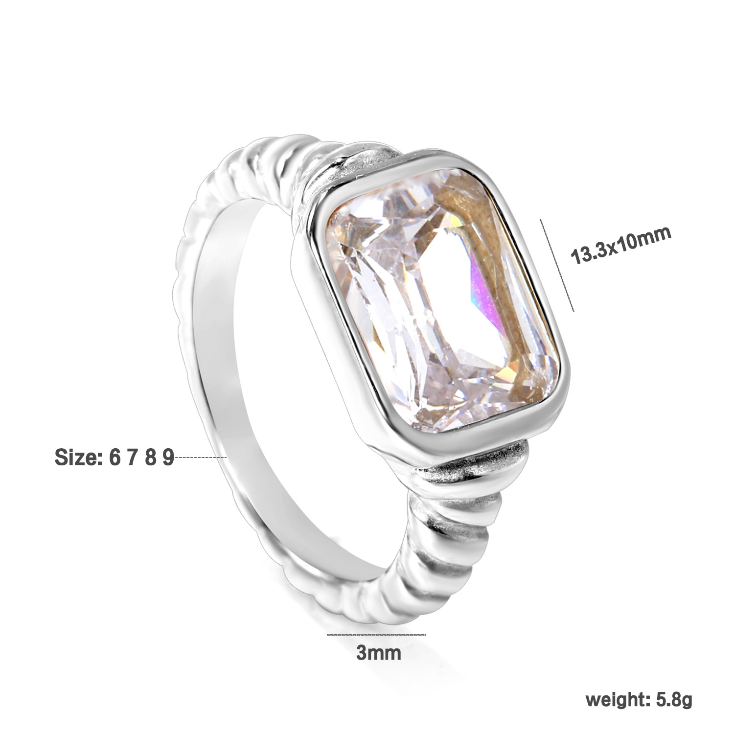 White diamond steel color RI1461A