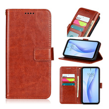 适用中兴ZTE 努比亚 Nubia Z60S Pro磁性疯马纹支架插卡手机皮套