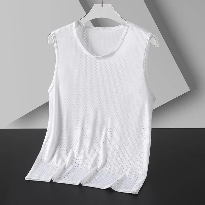 Men's and Women's Quick-Drying Vests, Sports Trendy Fitness Running Vests, Mesh Breathable Training Tops, Can Be Printed with Pod