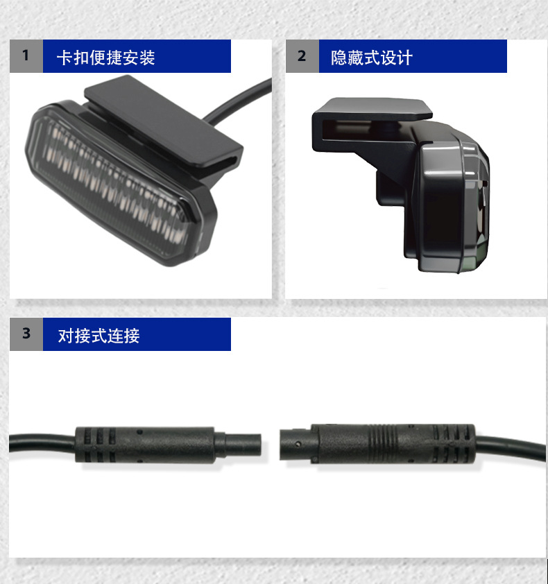 Cross-Border Hot-Selling Car Grille Lights, Small Yellow Lights, Universal Off-Road Vehicle Modification Led Decorative Lights, Clip-On Rgb Multicolor