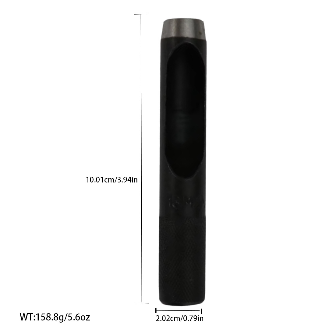 Cinturón negro de perforación manual de trabajo de cuero herramienta de perforación alemán punzonadora punzonado redondo punzonado suministro directo de fábrica