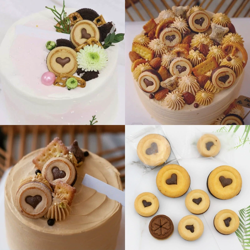 Запеченный Dorf Qiaokefang шоколадный вкус любовь сэндвич печенье торт десерт стол выпечка декоративные украшения 220 г