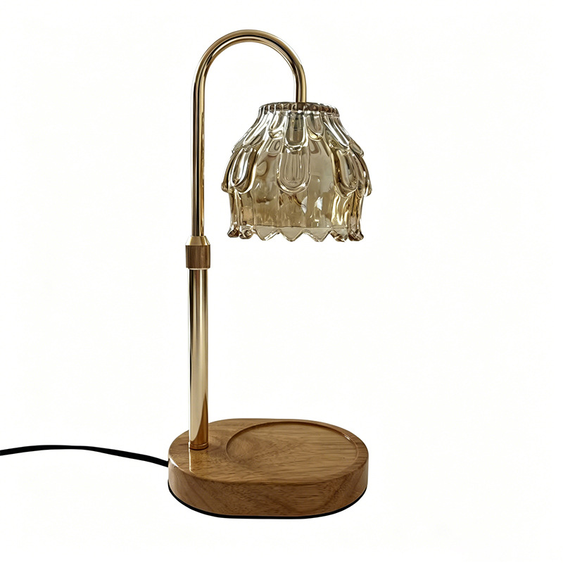 Amber gota de agua en relieve lámpara de vidrio retrógrado lámpara de cera fundida lámpara de reemplazo accesorios de lámpara