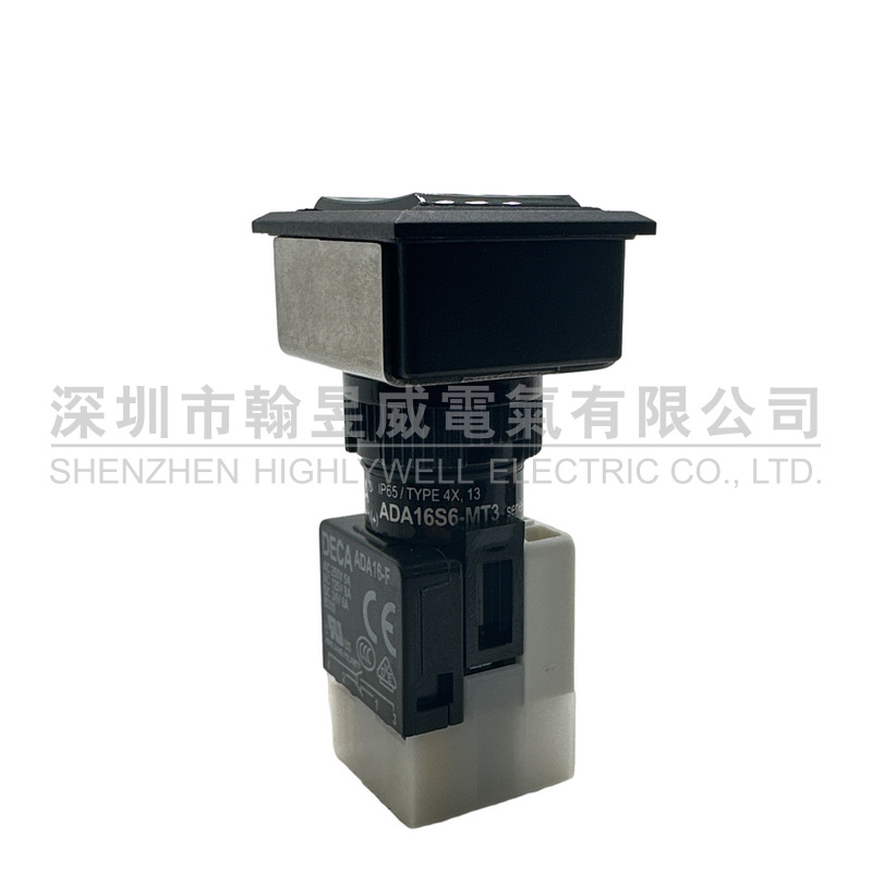 DECA进联ADA16S6-MS1-A2KR长方形红色按钮开关全新原装正品质保