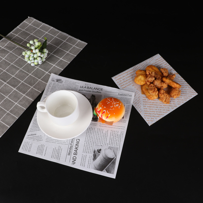 一次性面包三文治托盘纸烘焙汉堡三明治汉堡鸡肉卷油纸垫纸包装纸