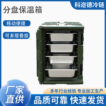 立式食品保温箱滚塑饭盒运输箱保温周转箱中央厨房送餐带轮移动箱