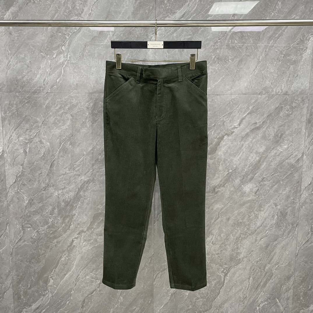 Factory Direct Tb Spring and Autumn New Style Pure Dark Green Men's Suit with Casual Fashion Temperament Trend