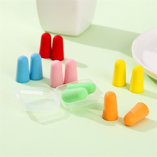 Slow rebound soundproof earplugs, anti-noise, lunch break, silent earplugs, industrial noise reduction, washable, logo-printable sponge earplugs