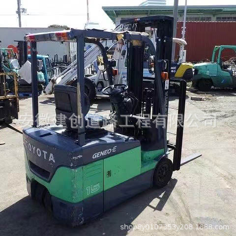 外贸合作丰田三轮电动叉车3米原地转弯二手质量好托盘车搬运车