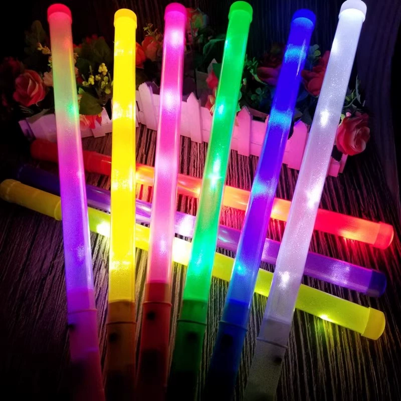 Светящаяся LED палка 48 см, 4 светодиода, батарейная, 3 режима (постоянный/быстрый/медленный)