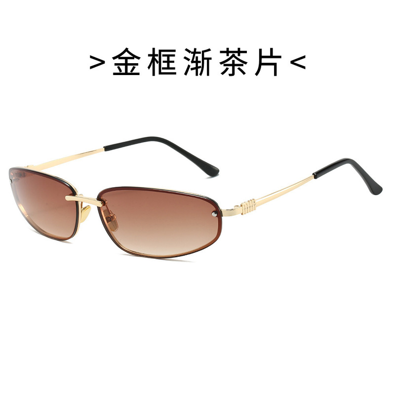 欧美复古y2k千禧风墨镜女款显脸小凹造型拍照小众太阳眼镜高级感|undefined