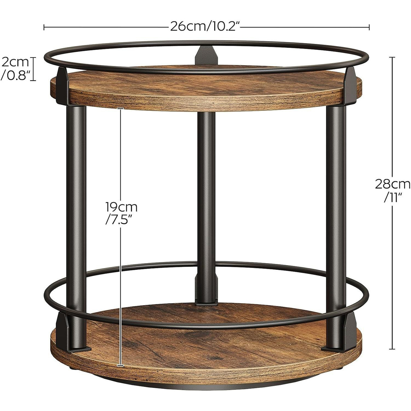 Ready stock [2-layer rotating spice rack]